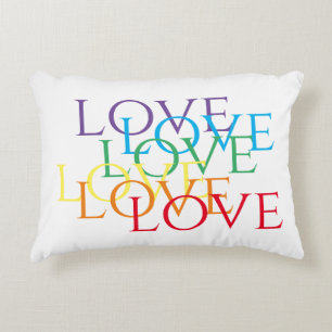 REGENBOGEN LIEBE Akzentkissen Dekokissen