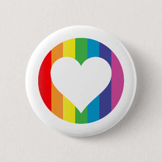 Regenbogen-Liebe Button (Vorderseite)