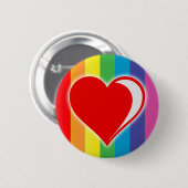 Regenbogen-Liebe. Button (Vorne & Hinten)