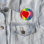 Regenbogen-Liebe. Button (Beispiel)