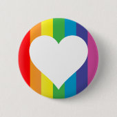 Regenbogen-Liebe. Button (Vorderseite)