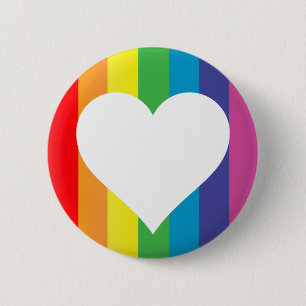 Regenbogen-Liebe. Button
