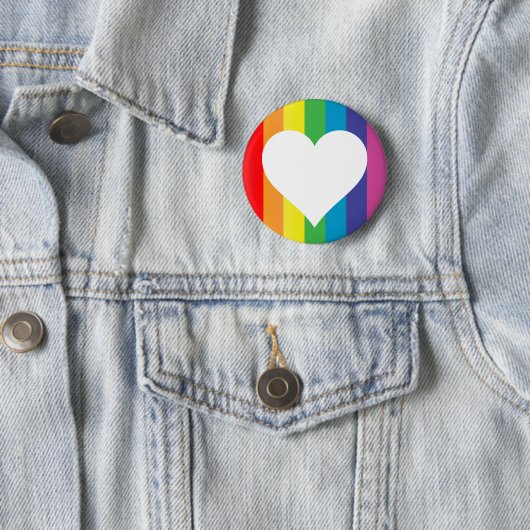 Regenbogen-Liebe. Button (Beispiel)