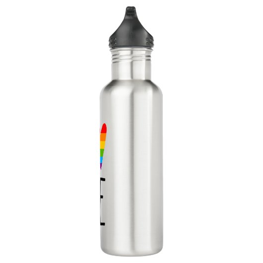 Regenbogen-Liebe Edelstahlflasche (Rechts)