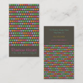 Regenbogen-Liebe-Herz-Spaß-bunte Visitenkarte (Vorne/Hinten)