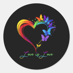 Regenbogen Liebe Ist Liebe Lgbt Schwul Lesbisch St Runder Aufkleber