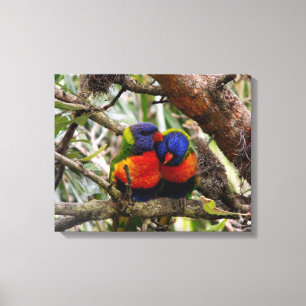 Regenbogen-Liebe Leinwanddruck