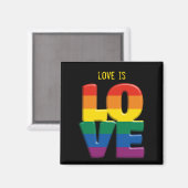 Regenbogen-Liebe Magnet (Vorderseite/Rückseite)