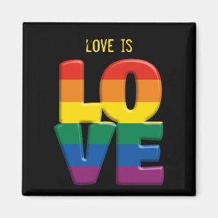 Regenbogen-Liebe Magnet