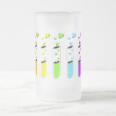 Regenbogen-Liebe Mattglas Bierglas (Mittel)