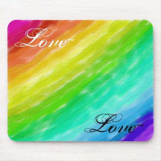 Regenbogen-Liebe Mousepad (Vorne)