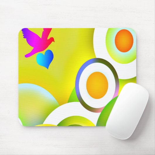 Regenbogen-Liebe Mousepad (Mit Mouse)