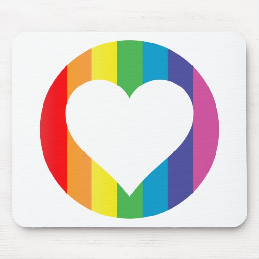 Regenbogen-Liebe Mousepad (Vorne)