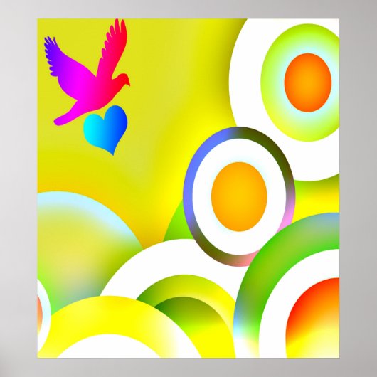 Regenbogen-Liebe Poster (Vorne)