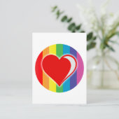 Regenbogen-Liebe. Postkarte (Stehend Vorderseite)