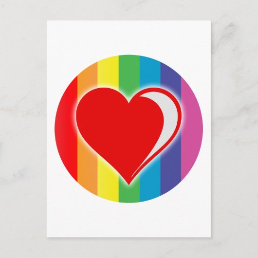 Regenbogen-Liebe. Postkarte (Vorderseite)