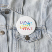 REGENBOGEN LIEBE Runde Pin-Schaltfläche Button (Beispiel)