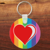Regenbogen-Liebe. Schlüsselanhänger (Vorderseite)