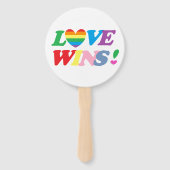 Regenbogen Liebe Siegt LGBT Fächer (Rückseite)