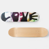 Regenbogen-Liebe Skateboard (Horizontal)