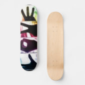 Regenbogen-Liebe Skateboard (Vorderseite)