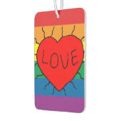 Regenbogen-Liebe, Stolz, LGBT, Liebe feierlich Autolufterfrischer (Links)