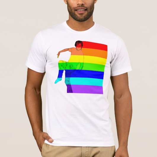 Regenbogen-Liebe T-Shirt (Vorderseite)