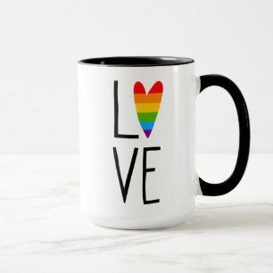 Regenbogen-Liebe Tasse