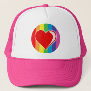Regenbogen-Liebe. Truckerkappe