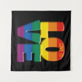 Regenbogen-Liebe Wandteppich (Vorderseite (Horizontal))