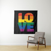 Regenbogen-Liebe Wandteppich (Beispiel)