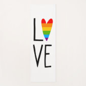 Regenbogen-Liebe Yogamatte (Vorderseite)