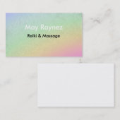 Regenbogen LightWorker Reiki Visitenkarte (Vorne/Hinten)