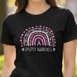 Regenbogen-Lila-Band Epilepsie-Unterstützung Tri-Blend Shirt