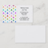 Regenbogen-Lilienmuster Visitenkarte (Vorne/Hinten)