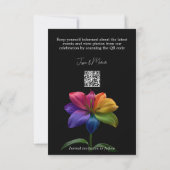 🌈 Regenbogen-Lily Save the Date — QR-Update (Rückseite)