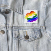 Regenbogen-Lippen 1 Button (Beispiel)