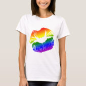 Regenbogen-Lippen 1 T-Shirt (Vorderseite)