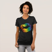 Regenbogen-Lippen 3 T-Shirt (Vorne ganz)