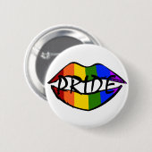 Regenbogen-Lippen Button (Vorne & Hinten)