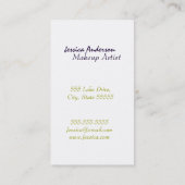 Regenbogen-Lippenstift-Maskenbildner Visitenkarte (Rückseite)