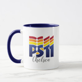Regenbogen-Logo PS11-Schule Tasse