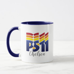 Regenbogen-Logo PS11-Schule Tasse