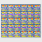 Regenbogen-Look "22" & "HAPPY BIRTHDAY", Wolken, H Geschenkpapier (Flach)