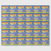 Regenbogen-Look "27" & "HAPPY BIRTHDAY", Wolken, H Geschenkpapier (Flach)