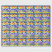 Regenbogen-Look "32" & "HAPPY BIRTHDAY", Wolken, H Geschenkpapier (Flach)