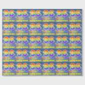 Regenbogen-Look "36" & "GLÜCKLICHER GEBURTSTAG", W Geschenkpapier (Flach)