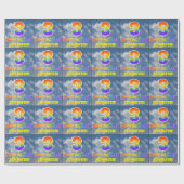 Regenbogen-Look "3" & "HAPPY BIRTHDAY", Wolken, Hi Geschenkpapier (Flach)