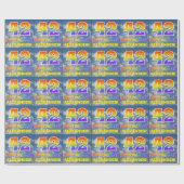 Regenbogen-Look "42" & "HAPPY BIRTHDAY", Wolken, H Geschenkpapier (Flach)