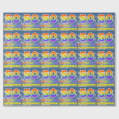 Regenbogen-Look "50" & "HAPPY BIRTHDAY", Wolken, H Geschenkpapier (Flach)